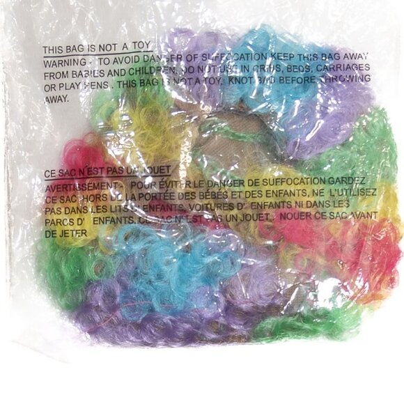 Halloween Clown Wig One Size Fits All Multi-Color Rainbow Costume Accessory - Picture 7 of 8